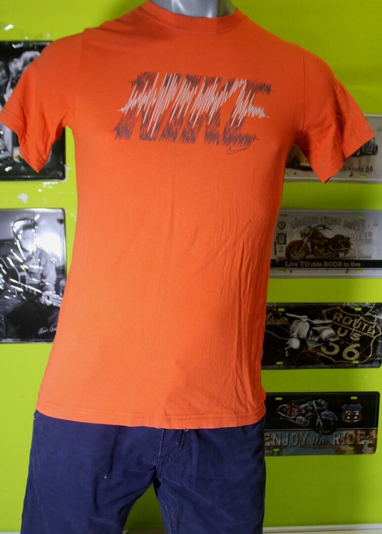 NIKE camiseta manga corta talla L buen estado color rojo naranja